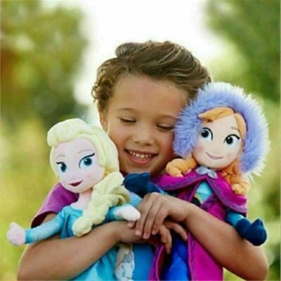 2Pcs Disney Frozen Elsa&anna Princess Stuffed Plush Christmas Toy Gifts Uk