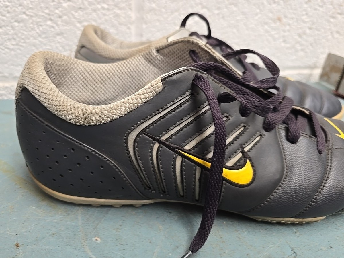 Nike First Touch Football Boots Trainers Silver Black UK Size 12 | eBay UK