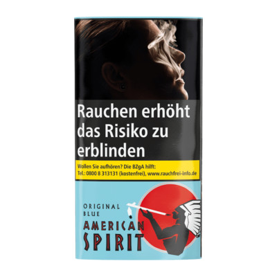 Zigaretten Drehtabak American Spirit Original Blue Pouch 10 Beutel je 30g