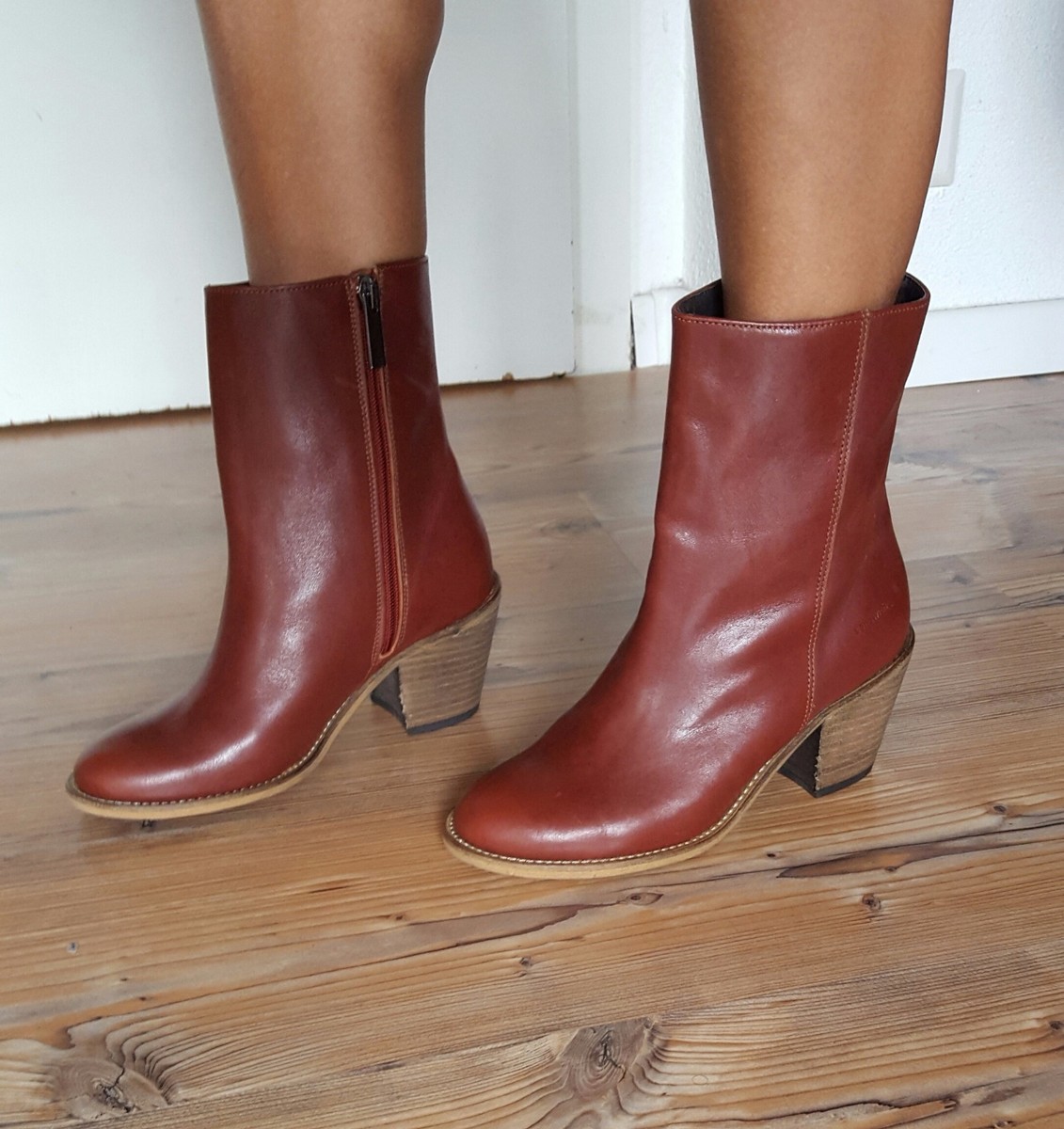 Stiefel Stiefeletten SANDWICH Blockabsatz,NEU, Anstatt 179 €, nur