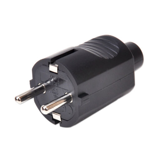 Schuko European Rewireable Plug 250V 16 Amp CE Standard Plug New - Photo 1/6