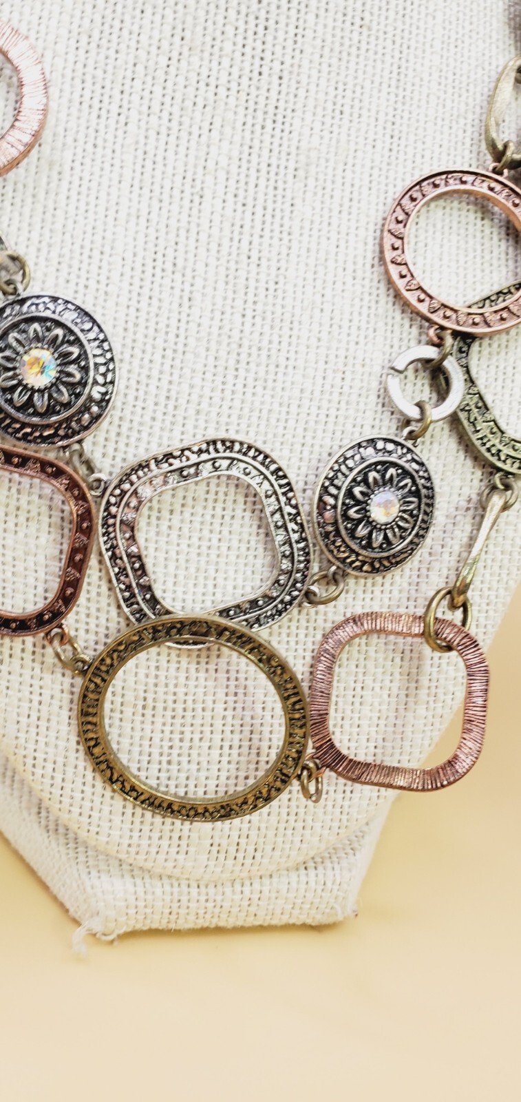 Ruby Rd Gold, Silver and Copper Tone Textured Met… - image 3