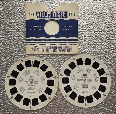 THE TIROL,FESTIVAL IN ÖSTERREICH,RARE VIEW MASTER REELS X 2.VGC.2300,2305