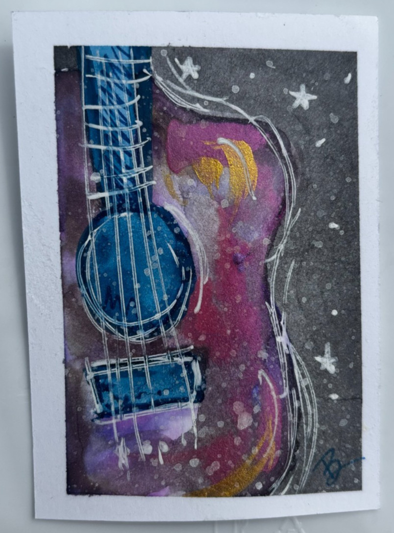 ACEO Original Painting Watercolor signed by Bricklend