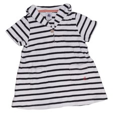 Petit Bateau, Kleid, Gr&ouml;&szlig;e: 74, Blau/Wei&szlig;, Baumwolle, Streifen, M&auml;dchen #3s8