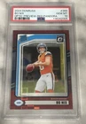 Panini 2024 Donruss Bo Nix Rated Rookie #369 Red Pandora PSA 10 Broncos