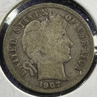 New Listing1907-S 25C Barber Dime (89708)