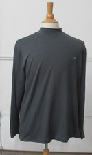 Men's Greg Norman Dark Gray Pullover Mock Neck PlayDry size-Large Shark 