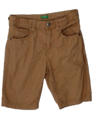 BENETTON Jungen Chino Shorts 7-8 Jahre Medium W24 braun Baumwolle DN52