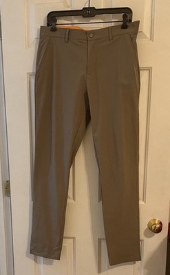 Men's Macade Golf Slim-Fit Trouser Pants, 34x32, Taupe