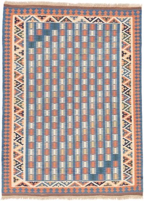 Kelim Kashkouli Teppich 133x182 cm handgewebt Wolle Persien Unikat Neu
