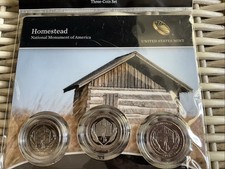 2015 HOMESTEAD NATIONAL MONUMENT OF AMERICA PDS Proof ATB 3 Quarter Coin Set