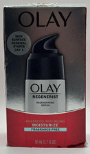 Olay Regenerist Advanced Anti Aging Moisturizer  FRAG FREE  1.7 FL OZ  READ