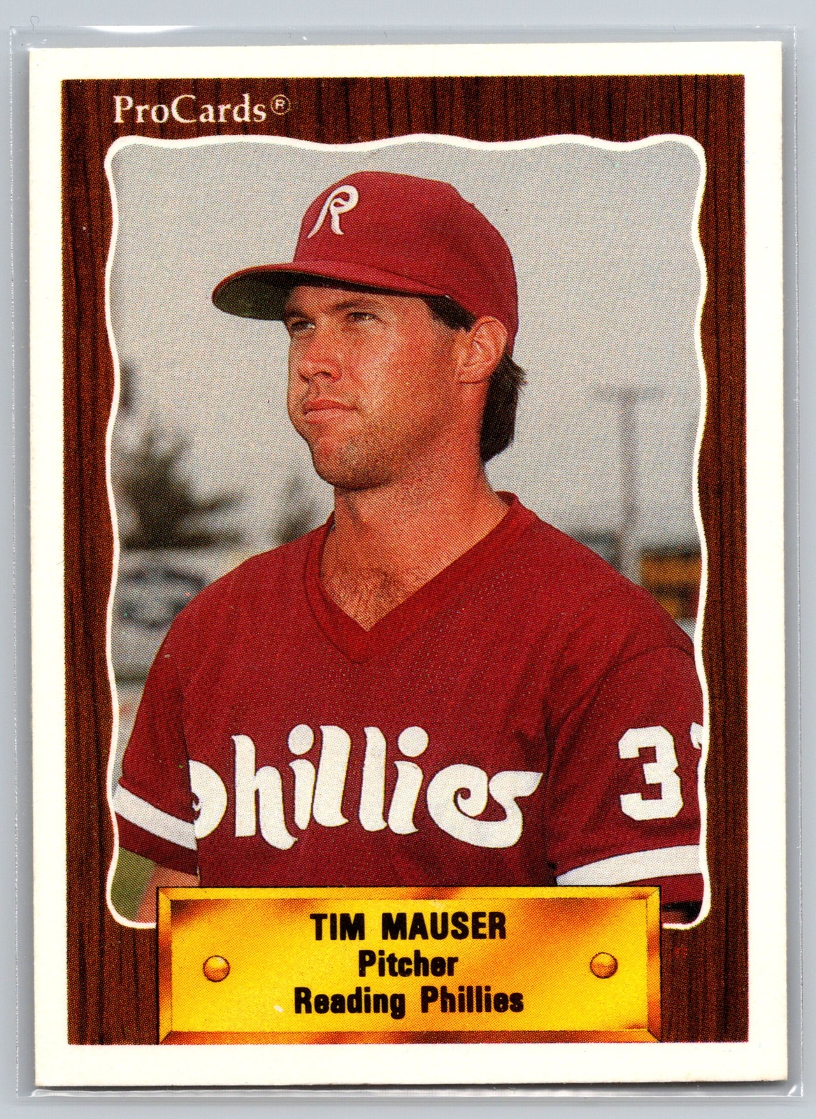 1990 ProCards Tim Mauser #1217 Reading Phillies Minor League Baseball Card