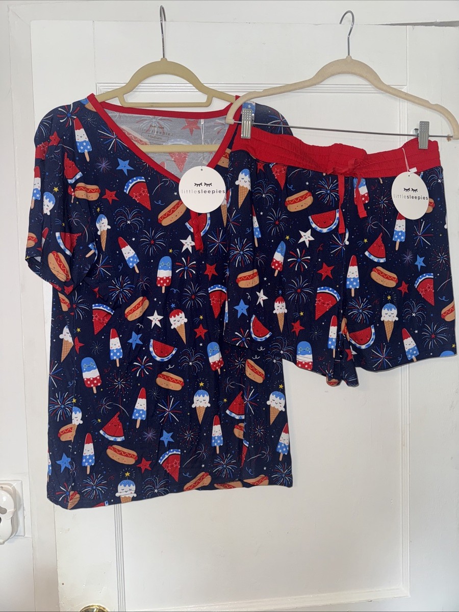 Little Sleepies Snacks Sparkles Women's Short Sleeve Pajama Top