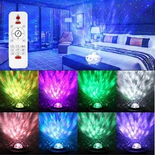 Galaxy Starry Night Light Bluetooth LED Projector Star Sky Ocean Xmas Decor Lamp