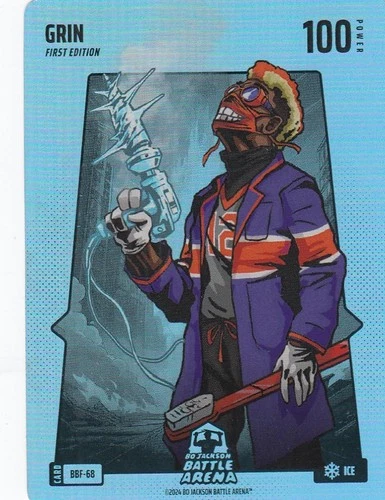 2024 Bo Jackson Battle Arena TCG Blue Battlefoil Ice Grin #BBF-68 ZS
