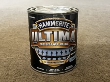 Hammerite Ultima Gloss Dark Grey Metal Paint - 0.75L