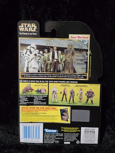 Kenner Endor Rebel Soldier Star Wars Potf Freeze Frame Collection 1 Action Fig - Picture 2 of 2