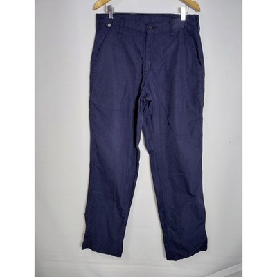 IP9 Carhartt Meta-Aramid Flame Resistant Navy Pants Solid Regular Men Size 32x34