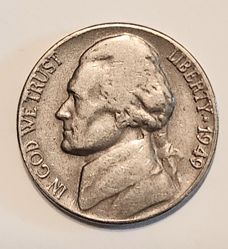 1949 Jefferson Nickel.