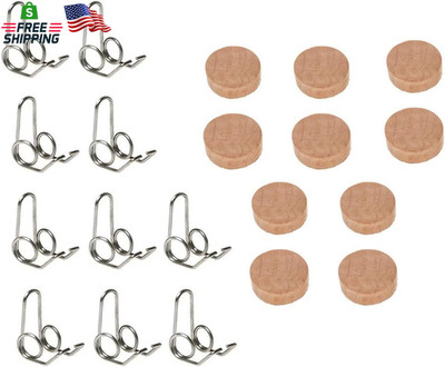 Jiayouy 20Pcs Trumpet Repair Kit Trumpet Valve Cork Pad with Water Key Spit Spri