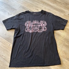 Men’s St George By Duffer Charcoal Short Sleeved Cotton T-shirt Size Large