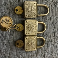Head Master Lock # 77 Lot Of Three