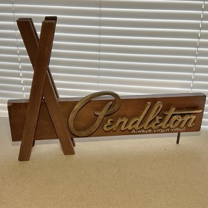 希少 レア PENDLETON 木製 看板 ディスプレイ Pendleton Sign | eBay