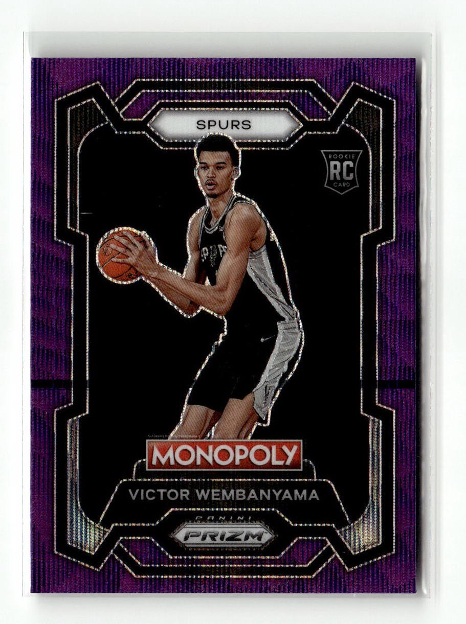 2023-24 Panini Prizm Monopoly #81 Victor Wembanyama Purple