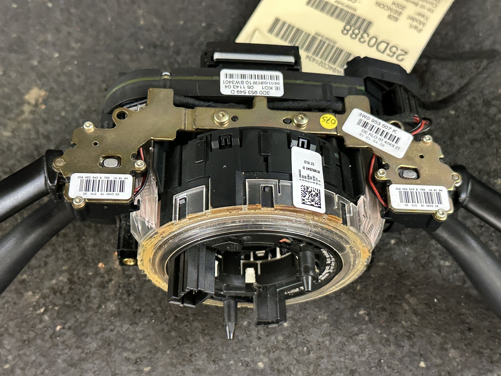 03-12 BENTLEY CONTINENTAL STEERING COLUMN SWITCHES COMBO OEM 3W0953507K