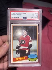 1980 Brian Propp Rookie #39  Psa 8 Nm-my