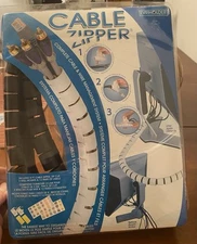 Cable Zipper Cord Organizer by Evriholder. Black - 1/2" Diameter