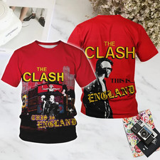 Hot The Clash CUT THE CRAP All Over Shirt 3D polyester Shirt  All Size P69.221