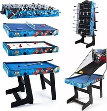 Multifunktionstisch 5 in 1 Billard Tischkicker Tischtennis Air Hockey Basketball
