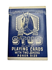 Baraja azul de cartas STUD de colección usada Walgreens EE. UU. Cardistry leer