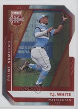 2021 Panini Elite Extra Edition Prime Numbers B Die-Cut /136 TJ White #143 04o2
