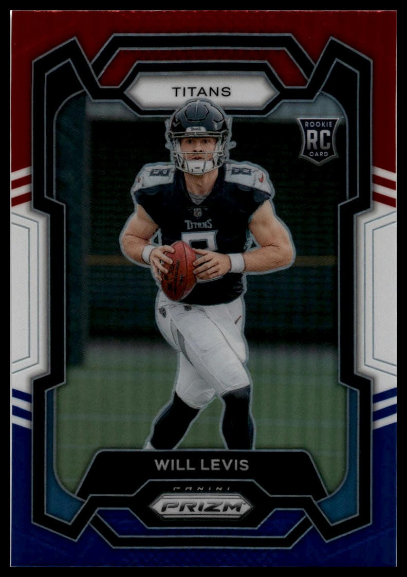 2023 Panini Prizm #397 Will Levis Red White and Blue