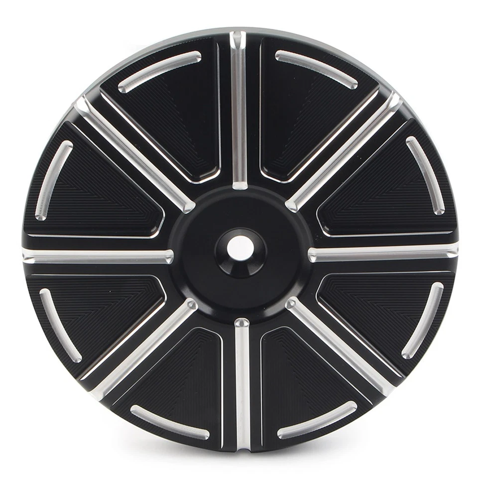 Cubierta de filtro de aire negra para Harley Dyna Softail Electra Glide Road King Foto 3 de 4