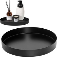 20 Cm Deko Tablett Rund Serviertablett Edelstahl Metall Dekoteller Make Up