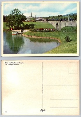 Vintage Postcard Oslo, Norway - Vigeland Park Grounds - Abel Publisher