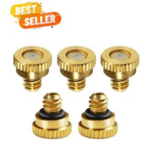 Versatile 5-Pc Brass Misting Nozzles, 10/24 UNC for Optimal Cooling Performance