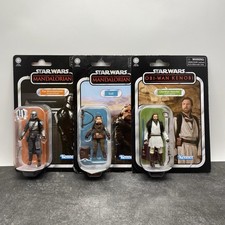 New Star Wars Vintage Collection Mandalorian Kuiil Obi-Wan Kenobi Action Figures