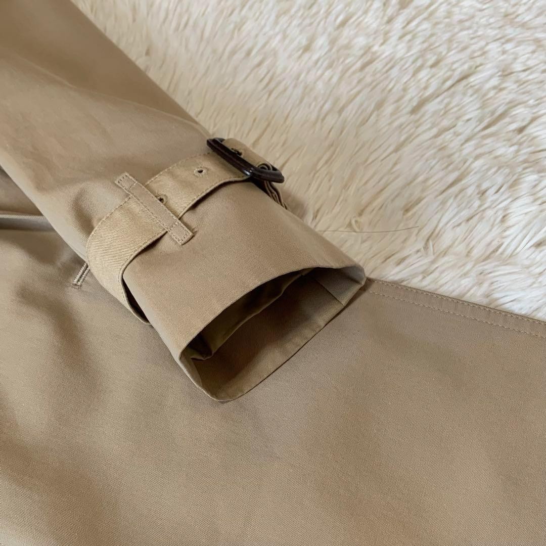 Burberry London Trench Coat Honey Beige With Mega Check Pattern Size 36 Women thumbnail 19