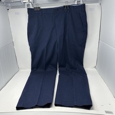 Brooks Brothers Advantage Chino Pants Men Size 36 X 34 Navy Plaid Clark