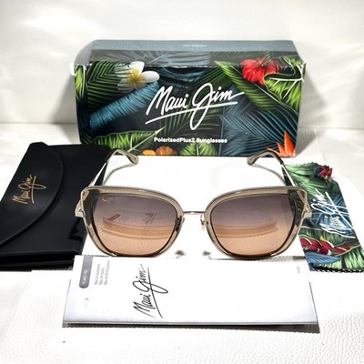 Maui Jim Violet Lake Designer Sunglasses Transparent Taupe  display picture 1