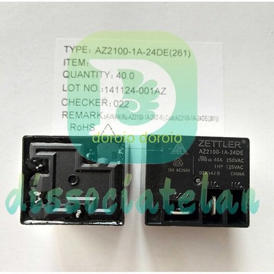 2PCS ZETTLER AZ2100-1A-24DE Power Relay 24VDC 4Pin 40A 250V