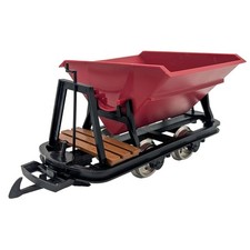 Kipplore mit Bremserbühne Grubenhunt Feldbahnwagen rot Spur-G Bausatz ML-Train