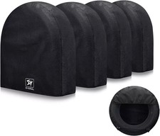 Tire Covers Set 4 Upgraded 5 Layer Nonwoven RV Wheel Waterproof 30-32In L Balck