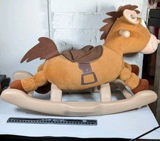 Disney Toy Story Ride-On Bullseye Plush Rocking Horse Sounds Musiic